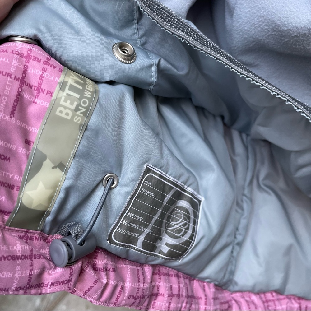 Light pink/gray Betty Rides snow jacket - Picture 9 of 12